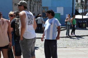 Sosie de Maradona La Boca