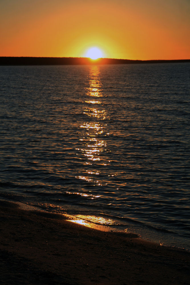 AUSTRALIE Coucher du soleil Shell beach Western Australia 2009