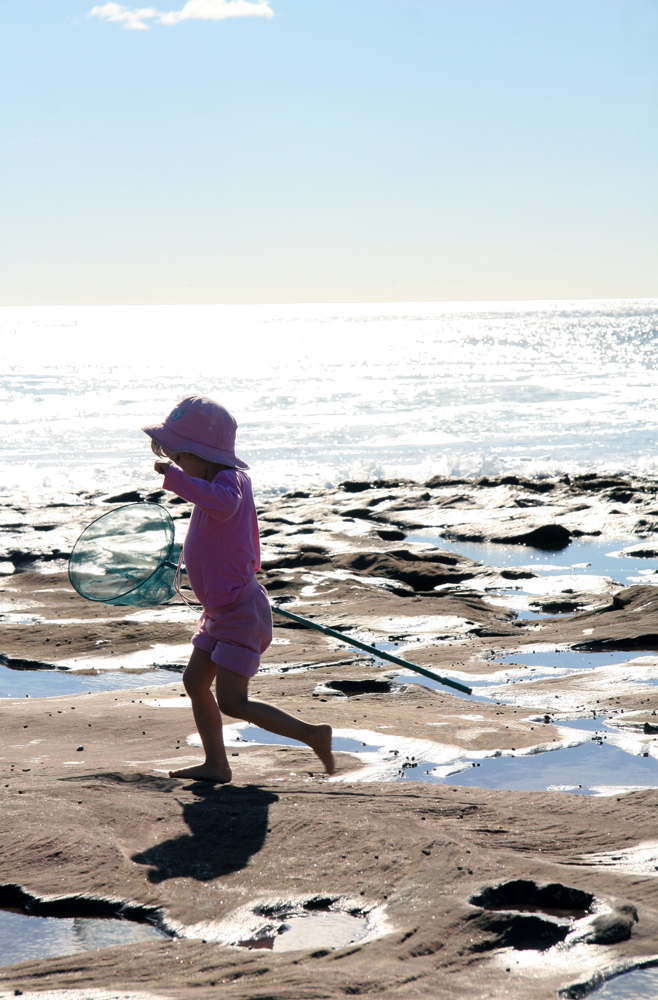 AUSTRALIE Fillette a la peche Kalbarri
