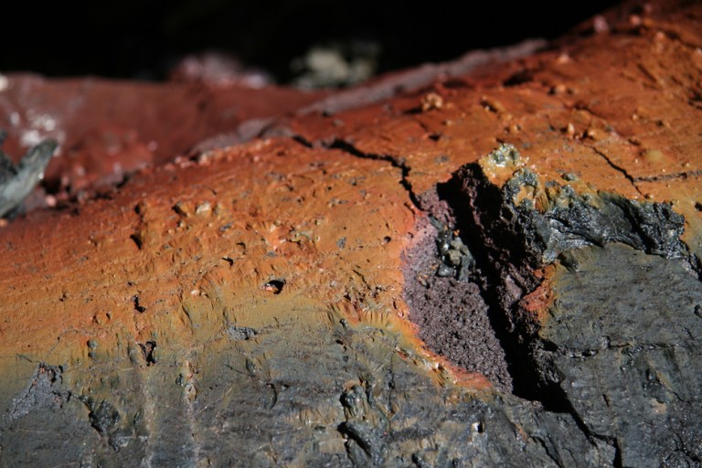 HAWAII Lave detail Mauna Loa