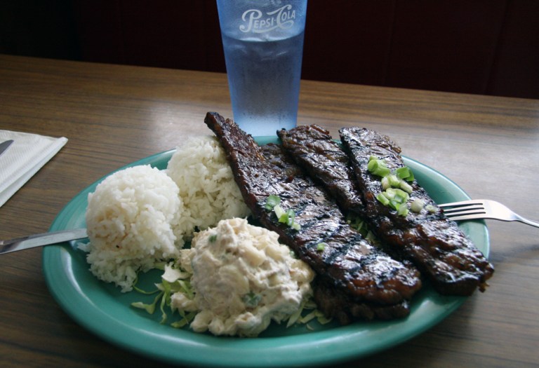 HAWAII Ribs a la mode locale Waimea Big Island 2009